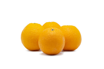 fresh and tasty Valencia orange on a white background