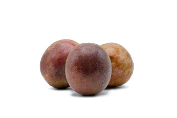 Passion fruit on a white background