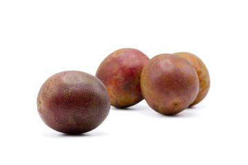Passion fruit on a white background