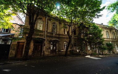 Fototapeta na wymiar Old Tbilisi architecture