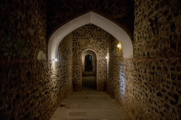 narrow street in the old fort of India