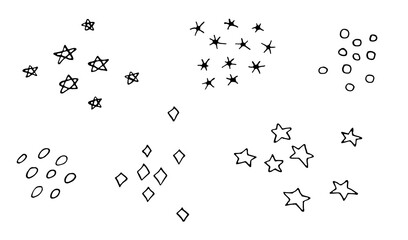 Mistery sea is a collection of high-quality hand-drawn watercolor and line art illustrations of sea animals, abstract shapes and planets, constellations, abstract lines and stars.