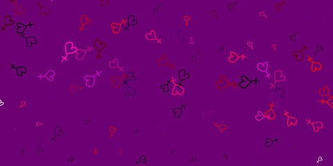 Light Pink, Yellow vector template with businesswoman signs.