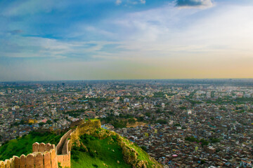 bird eye view of the city