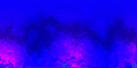 Dark blue, red vector polygonal backdrop.