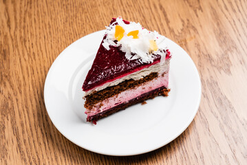 cake with berries
