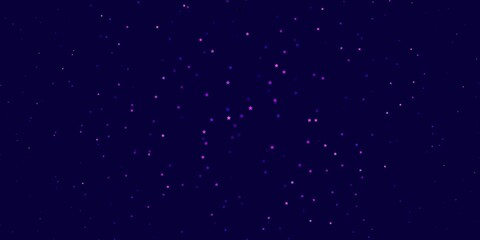 Dark Blue, Red vector background with colorful stars. Colorful illustration in abstract style with gradient stars. Design for your business promotion.