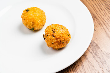 fried rice balls
