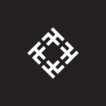 abstract letter tl simple geometric square infinity swirl logo vector