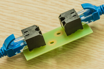 Homemade ethernet cable connector