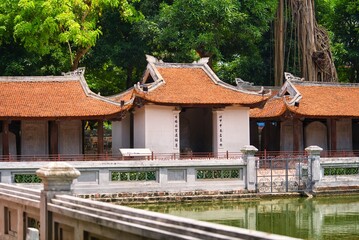 Fototapeta na wymiar Temple Of Literature- Van Mieu Quoc Tu Giam, Hanoi, Vietnam