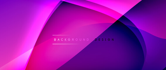 Fluid gradient waves with shadow lines and glowing light effect, modern flowing motion abstract background for cover, placards, poster, banner or flyer