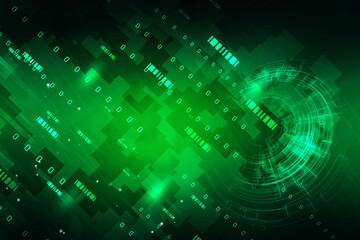 2d illustration Abstract futuristic electronic circuit technology background