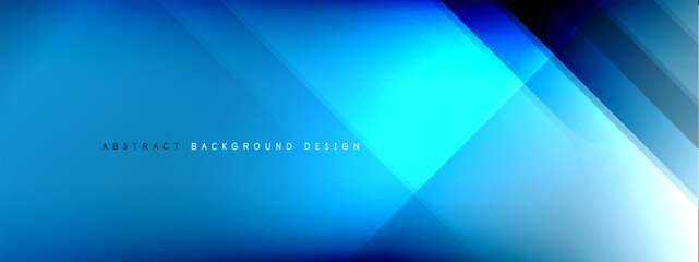 Fototapeta premium Motion concept neon shiny lines on liquid color gradients abstract backgrounds. Dynamic shadows and lights templates for text