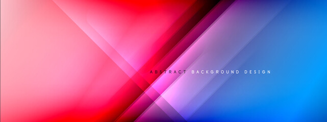 Obraz premium Motion concept neon shiny lines on liquid color gradients abstract backgrounds. Dynamic shadows and lights templates for text