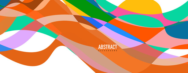 Obraz premium Fluid wave colorful abstract background. Dynamic colorful vibrant vector design