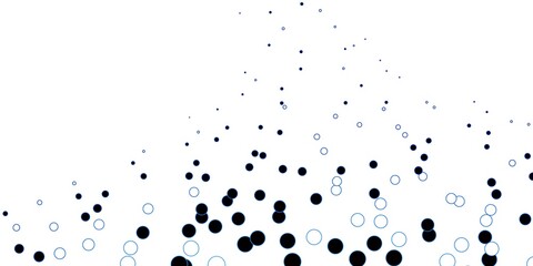 Dark BLUE vector texture with disks. Abstract decorative design in gradient style with bubbles. Pattern for booklets, leaflets.