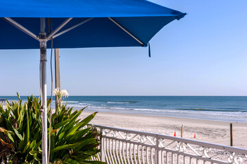 Beautiful Daytona beach,Florida and Blue sky.