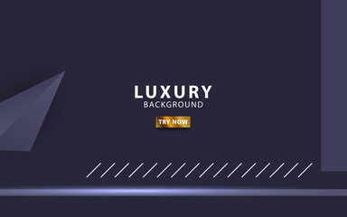 modern blue minimalist luxury background banner design