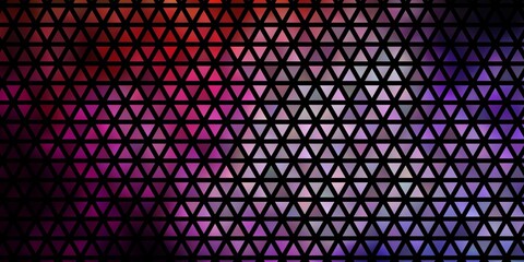 Dark Pink, Yellow vector template with crystals, triangles.