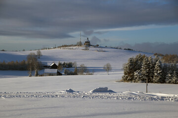 Fototapeta premium Schwartenberg bei Seiffen