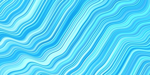 Light BLUE vector pattern with wry lines. Colorful illustration with curved lines. Design for your business promotion.