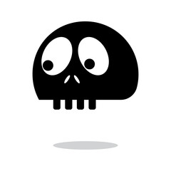 Fototapeta premium funny cartoon skull