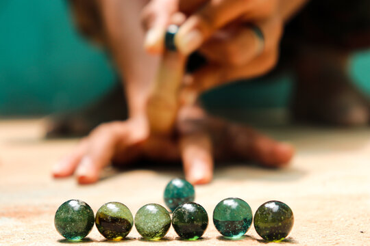 South Indian Playing Crystal Ball