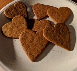 heart shaped biscuits