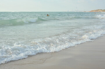 Fototapeta na wymiar sea beach ocean summer waves
