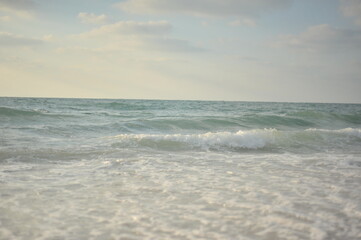 Fototapeta na wymiar sea beach ocean summer waves