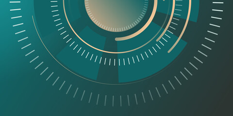 Green abstract futuristic circuit computer internet technology board business background