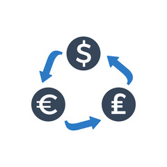 Money exchange icon