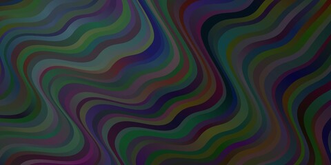 Dark BLUE vector background with bows.