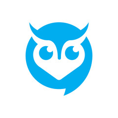 TYTO OWL HEAD BIRD LOGO