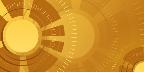 Vector abstract golden luxury backgrounds with gold yellow brown black technology clock geometric graphic elements for poster, flyer, digital board and concept design.