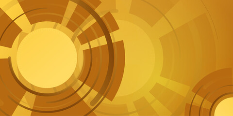 Vector abstract golden luxury backgrounds with gold yellow brown black technology clock geometric graphic elements for poster, flyer, digital board and concept design.