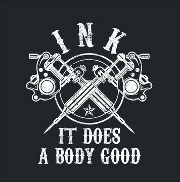 Tattoo Guns Vintage Ink Inked Funny Tattoo Artist Gift Premium New Design Vector Illustrator