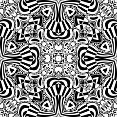 Fototapeta na wymiar Vector abstract modern cartoon seamless pattern