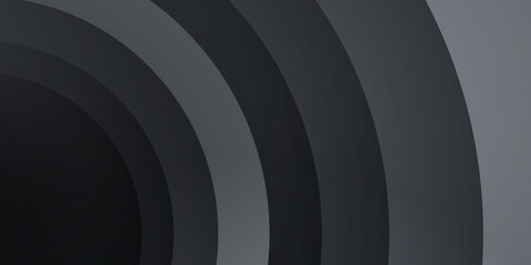Obraz premium Black metal grey gray neutral carbon 3D shadow layered abstract background modern minimalist for presentation design. Suit for business, corporate, institution, party, festive, seminar, and talks.