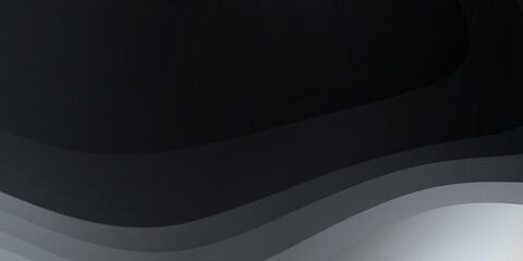 Fototapeta premium Black metal grey gray neutral carbon 3D shadow layered abstract background modern minimalist for presentation design. Suit for business, corporate, institution, party, festive, seminar, and talks.