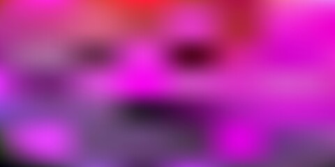 Dark pink, red vector gradient blur template.