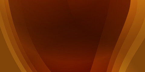 Abstract 3D modern dark yellow orange black lines curve wave presentation background vector illustration
