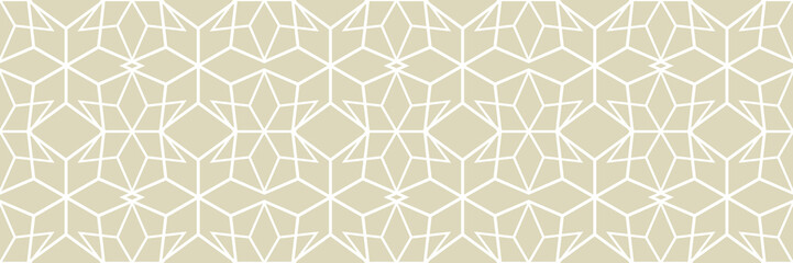 White arabic seamless pattern on olive green background