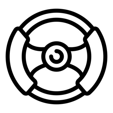 recommend clip art: Car steering wheel icon. Outline car steering wheel vector icon for web design isolated on white background