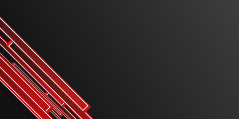 Abstract red white gray black overlap design modern presentation background vector illustration.
