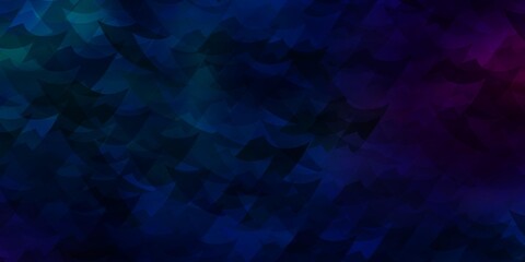 Obraz premium Light Blue, Red vector texture with triangular style.