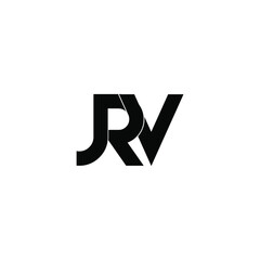 jrv letter original monogram logo design