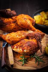 Spicy grilled chicken with lemon