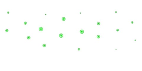 Light Green, Yellow vector background with spots.